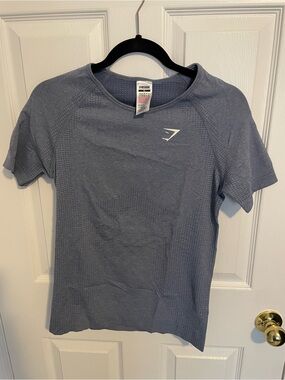 Gymshark Women’s Vital Seamless Short Sleeve Training Tee - Slate Gray Blue